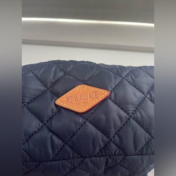 MZ Wallace Parker Dawn (Navy) Quilted Shoulder Bag - Picture 4 of 7